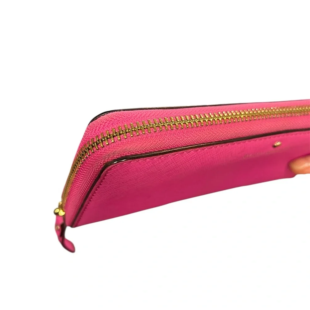 Kate Spade Pink Saffiano Leather Wallet